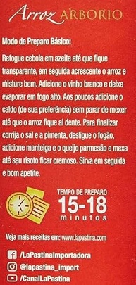 Arroz Arborio Italiano La Pastina1Kg - imagem 3