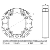 Patim Freio Lona Dia-frag Honda CG 150/160 Titan/Fan com Mola - Segurança e Desempenho - imagem 3