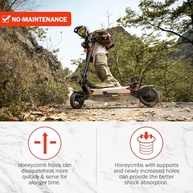 Pneu Sólido 10x2.125" Sem Câmara para Patinetes Elétricos Gotrax, Ninebot, Hiboy - Durabilidade e Performance - imagem 5