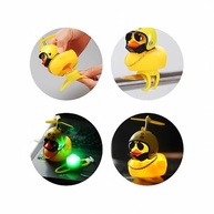 Pato de Borracha LED com Capacete e Hélice: Diversão e Decoração para Motos, Carros e Bikes - imagem 3