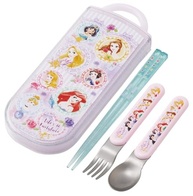Conjunto Infantil Disney Princess - Pauzinhos, Colher e Garfo 6,5" para Meninas - imagem 2