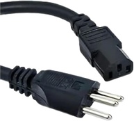 Cabo de Força Tripolar Universal 1,5m: Conexão Segura para PC, Monitor, TV e Mais (Bivolt) - imagem 3