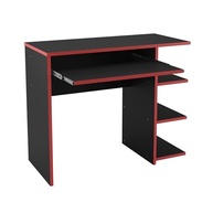 Mesa Escrivaninha Gamer Preto/Vermelho - Design Ergonômico para PC e Escritório - imagem 5