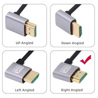 Cabo HDMI 2.1 NFHK Ultra Fino 8K 4K 48Gbps - Ângulo Reto 90° Flexível para PC e HDTV - imagem 3