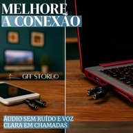 Adaptador Y P2 para P3: Som e Microfone em 3.5mm para Fones e Headsets em PC, PS, Xbox e Celular - imagem 3