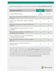 Microsoft 365 Family (12 meses) até 6 usuários. PC/Mac/Iphone/tablet. 1TB na nuvem por usuário - imagem 3