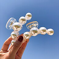 Presilhas de Cabelo com Pérolas: Kit 4 Pçs - imagem 1