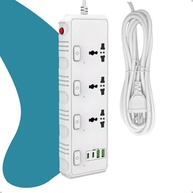 Extensão Elétrica Inteligente com USB-C PD e Tomada Universal: Organize e Carregue Tudo! - imagem 1