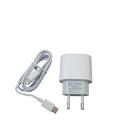 Carregador Turbo 20W PD/QC 3.0 para iPhone 15/16/17 e Galaxy (Branco) + Cabo USB-C - imagem 1