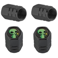Tampas de Válvula Alien Peace CREATCABIN: Estilo e Proteção para Seu Veículo - imagem 1
