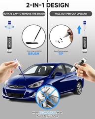 Tinta de Retoque Still Night Pearl (B-575P) Compatível Honda - Caneta 2 em 1 para Reparos de Lascas e Arranhões - imagem 3