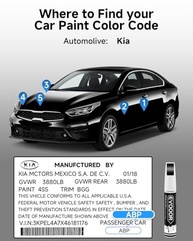 Tinta de Retoque para Carro Kia Aurora Black Pearl - Caneta 2 em 1 para Reparos Fáceis e Profissionais - imagem 4