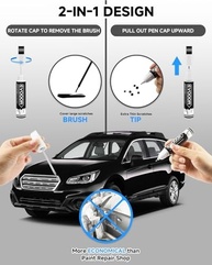 Tinta de Retoque D4S Crystal Black Pearl para Subaru - Caneta 2 em 1 com Microaplicadores - imagem 3