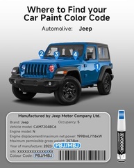 Tinta de Retoque PBJ/MBJ Hydro Blue/Laser Blue Pearl para Jeep - Caneta 2 em 1 com Pincel para Reparos Fáceis - imagem 4