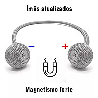 Abraçadeira de Cortina Magnética com Corda Decorativa – 1 Peça - imagem 1