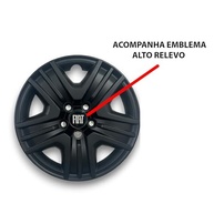 Calota Preta Premium Fiat Toro 2023: Emblema Alumínio Elegante (1 Peça) - imagem 4