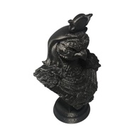 Estátua Decorativa de Rá, Deus do Sol Egípcio - Peça Mística em Preto Fosco para Altar e Decoração - imagem 3