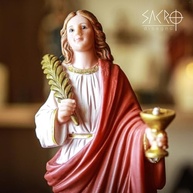 Imagem de Santa Luzia em Resina 30cm - Peça Sagrada para Decoração e Fé - imagem 4