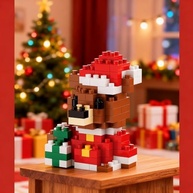 Estatueta de Urso para Decoração de Natal - Peça Decorativa Encantadora - imagem 5