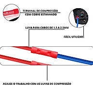 Luva de Emenda: Conexões Seguras (100 Peças) - imagem 1
