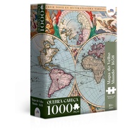Quebra-Cabeça Mapa do Velho Mundo: 1000 Peças - imagem 2