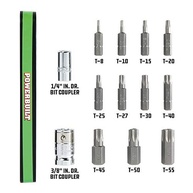 Conjunto de Soquetes Estrela Powerbuilt 13 Peças: Segurança e Precisão Anti-Adulteração - imagem 4