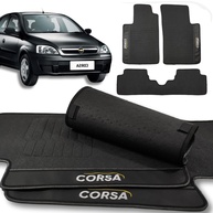 Jogo de Tapetes Automotivos Emborrachados Premium para Corsa e Montana (2002-2012) - 3 Peças - imagem 1