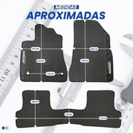 Jogo de Tapetes Premium Emborrachado para Renault Kardian 2023-2025 - 3 Peças Impermeáveis - imagem 3