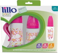 Lillo Kit Design Fashion Silicone Rosa - 3 Peças (50ml, 180ml, 300ml) | Livre de BPA - imagem 1