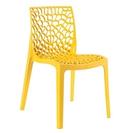 Cadeiras Gruvyer Amarelo - Conjunto 4 Peças em Polipropileno com Encosto Respirável para Sala de Jantar e Cozinha - imagem 4