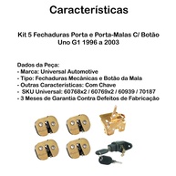 Fechadura Uno G1: Kit Completo (5 Peças) - imagem 2
