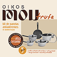 Oikos Trufa: Panelas Antiaderentes para Indução 5 Peças - imagem 2