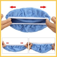 Capas de Polimento para Carro - 5 Peças de Microfibra 22-25cm - Almofadas Reutilizáveis com Borda Elástica - imagem 4