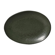 Conjunto de Pratos de Sobremesa Oval Porto Brasil - 6 Peças com Design Orgânico Greenery - imagem 1