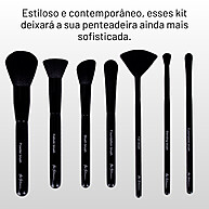 Pincéis Maquiagem Ana Hickmann: Kit Básico 7 Peças - imagem 2