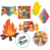 Decoração Junina: Painel de Festa Junina (7 peças) - imagem 2