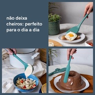 Kit Utensílios Silicone Verde Escuro Oikos – 7 Peças - imagem 2