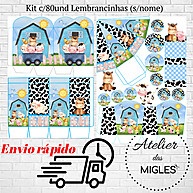 Lembrancinhas Fazendinha Aquarela: Kit 80 Peças! - imagem 1