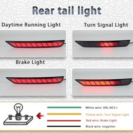 Kit Luz de Neblina Sequencial para Subaru Forester 2008-2018: Freio, Seta e DRL - 2 Peças - imagem 3