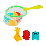 Brinquedo Infantil Bebê Premium Para Banho - Kit 4 Peças com Peneira e Bichinhos de Vinil com Som - Felix Magazine - imagem 1