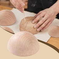 Prensa Semicircular de Cerâmica 15cm - Para Abajures, Vasos e Peças Decorativas | Ferramenta Profissional em Madeira Resistente - imagem 3