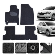 Tapete Emborrachado Luxo Lanzi para Renault Sandero (2008-2024) - Kit 3 Peças Original - imagem 1