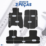 Jogo de Tapetes Automotivos Emborrachados Premium para Honda CR-V (2012-2018) - 3 Peças - imagem 3