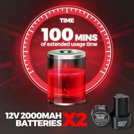 Polidor Sem Fio 40 Peças - 6 Velocidades, 5500 RPM, Bateria 2000mAh, Kit Completo para Detalhamento de Carros - imagem 3