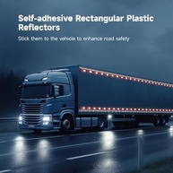 Refletores Retangulares Autoadesivos 40 Peças - Segurança Refletiva para Caminhões, Vans e Trailers - imagem 3