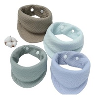 Kit 4 Peças Babador Bandana Quatro Camadas Menino Menina(Cor2) - imagem 2