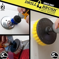 Escovas de Limpeza para Furadeira - Kit Completo com 6 Peças para Banheiro, Piscina e Barco - imagem 3
