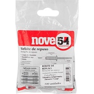 Rebite de Repuxo Preto 4mm x 10mm Nove54 - Pacote com 100 Peças | Fixação Segura e Durável - imagem 3