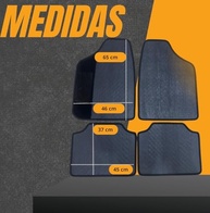 Jogo de Tapetes Borracha Universal Chevrolet GM Celta, Corsa, Onix, Astra e Mais - 4 Peças - imagem 3