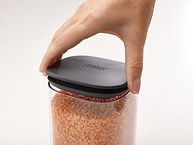 Joseph Podium - Conjunto de Armazenamento com Suporte para Alimentos Secos | 5 Peças em Plástico Cinza - imagem 4